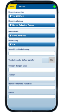 Langkah 5: Input Data Transfer